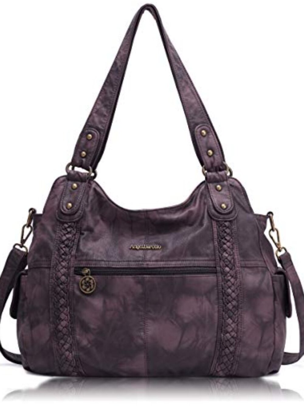 Large Hobo Bag Soft PU Leather Shoulder Purse Anti-Scratch Women Handbag